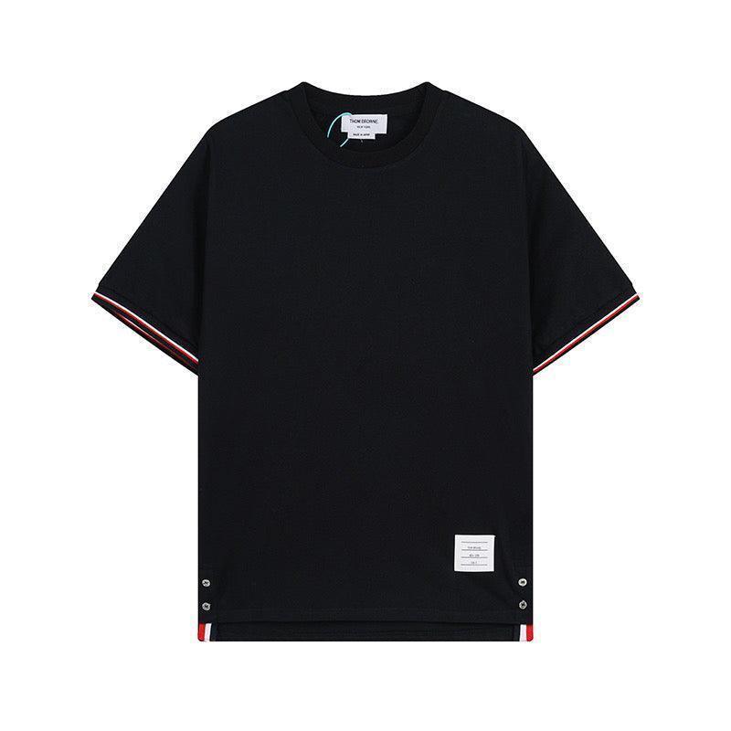 Thom Browne T-Shirt Without Collar 'Black' Banlieue91