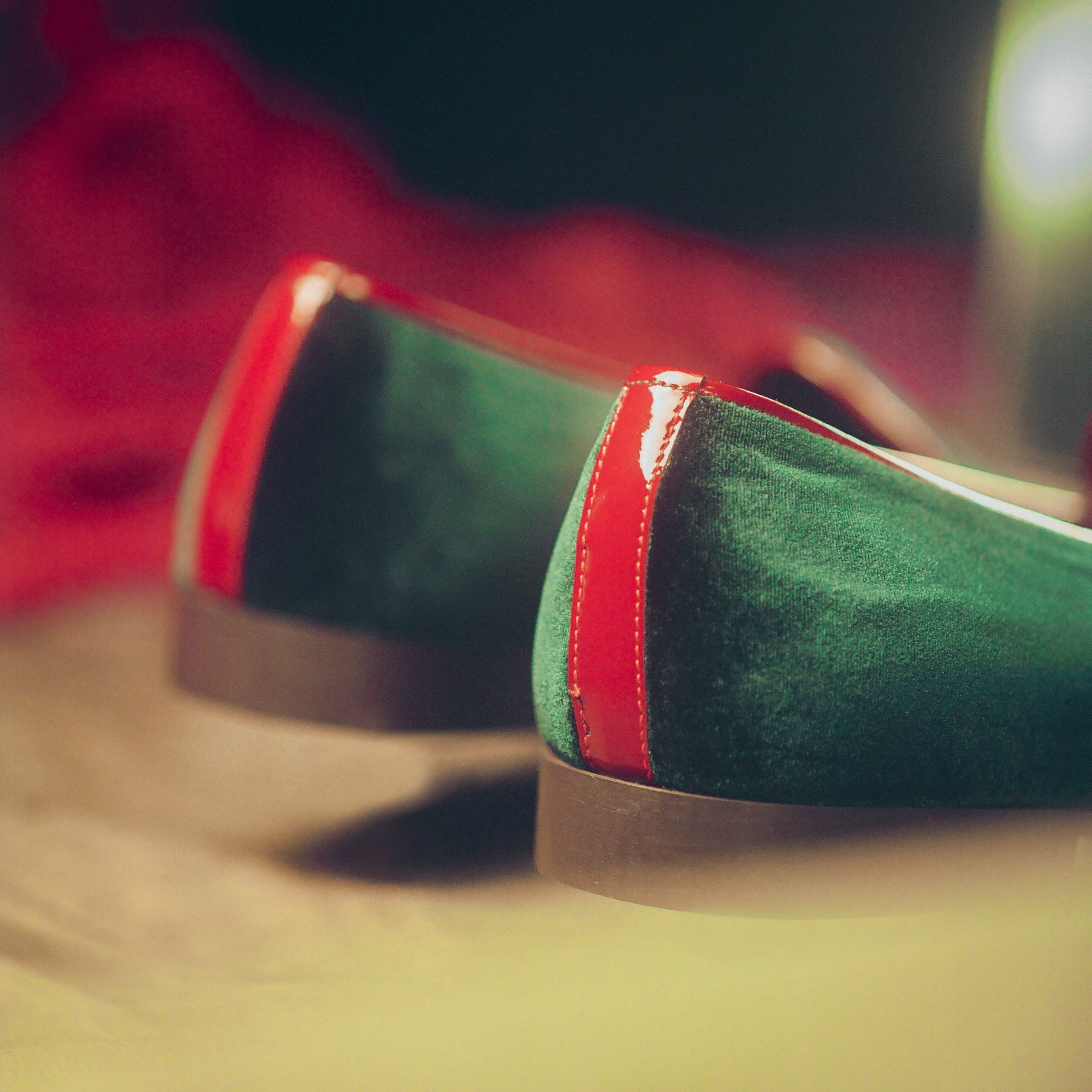 Women's Dark Green Velvet Milano Loafer Del Toro Shoes