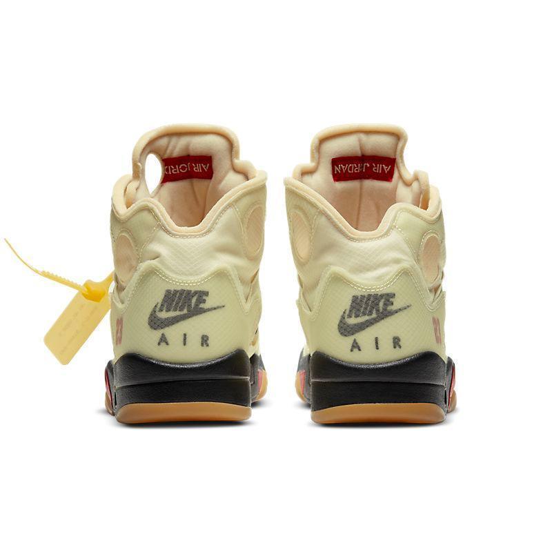 Air Jordan 5 Retro Sail Virgil Abloh Tan Banlieue91