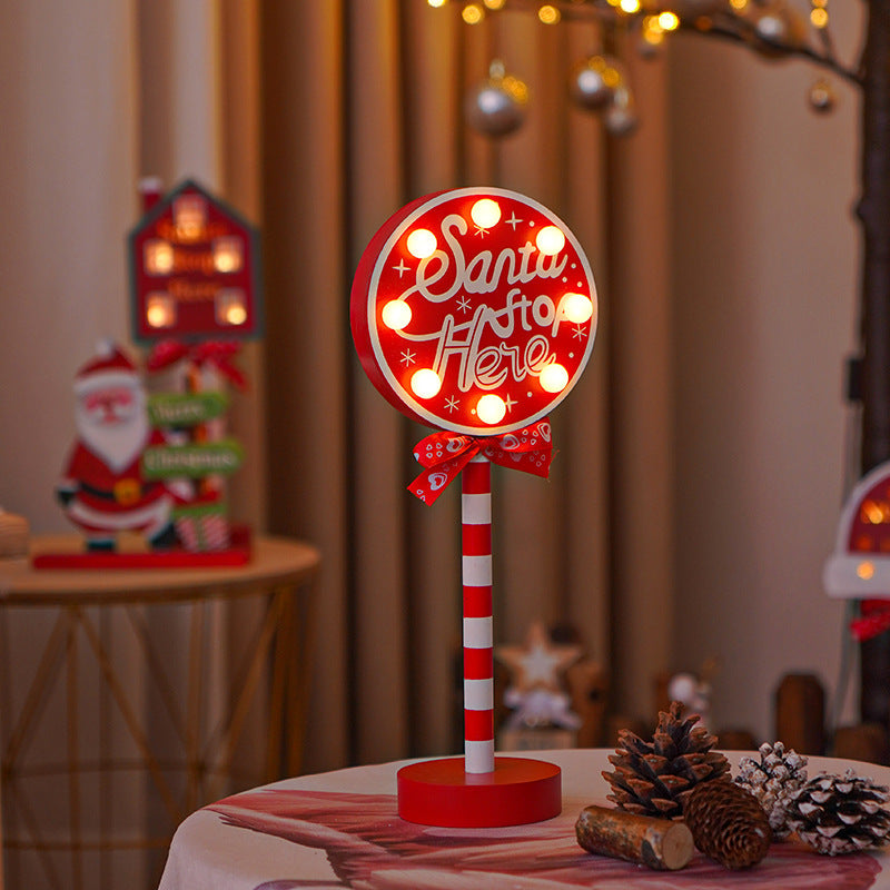 LED Christmas decorative lights, stop signs, Christmas hats, crown shaped lights, storefront ambient lights V.I.P Digital Presence