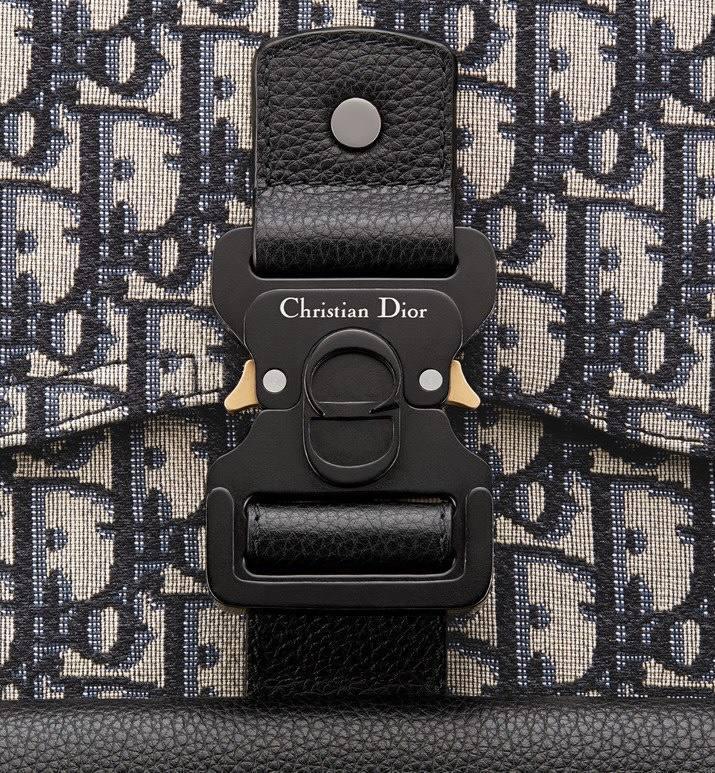 Dior Gallop Sling Bag Black Grained Calfskin Banlieue91
