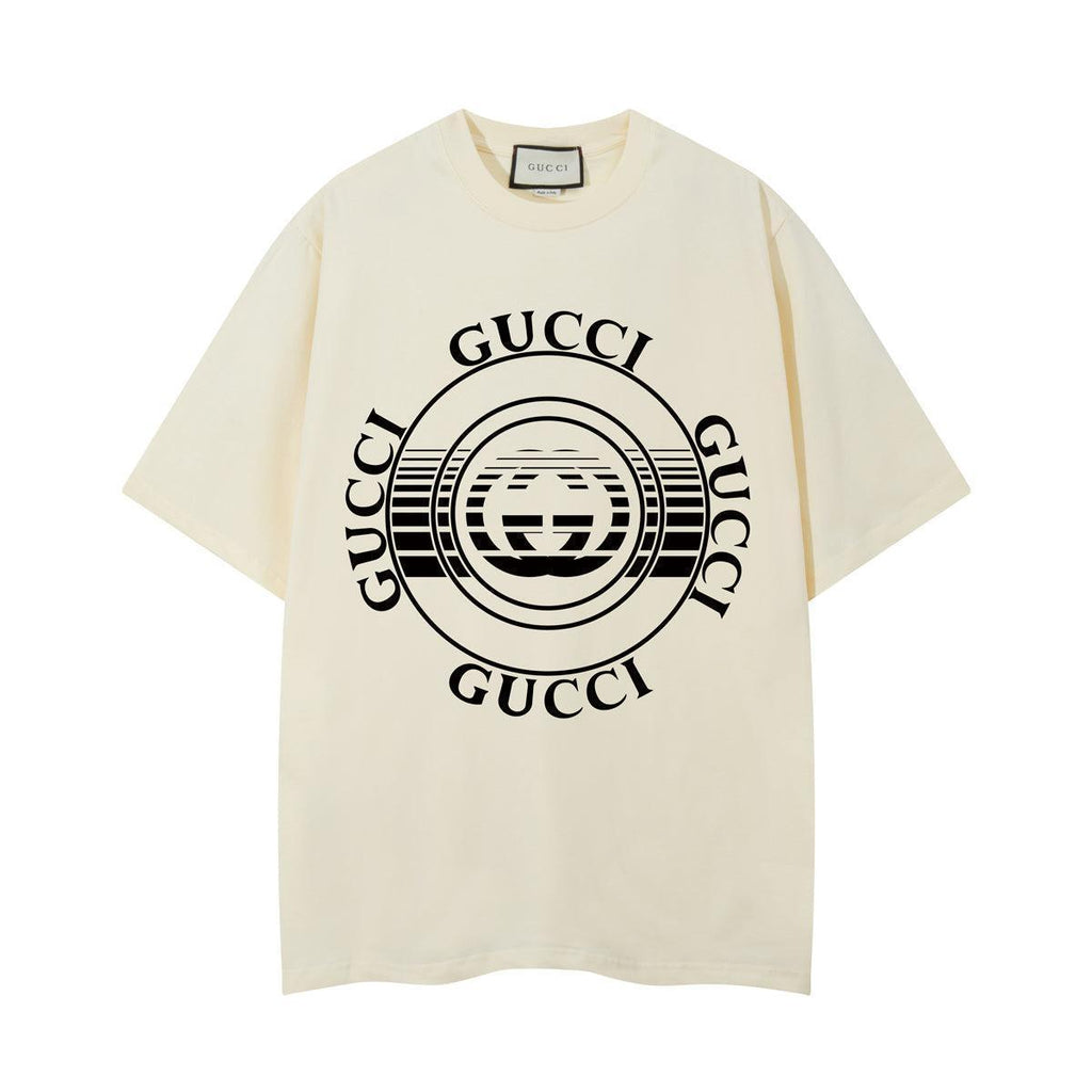 Gucci T-Shirt Without Collar 'Beige & Black' Banlieue91