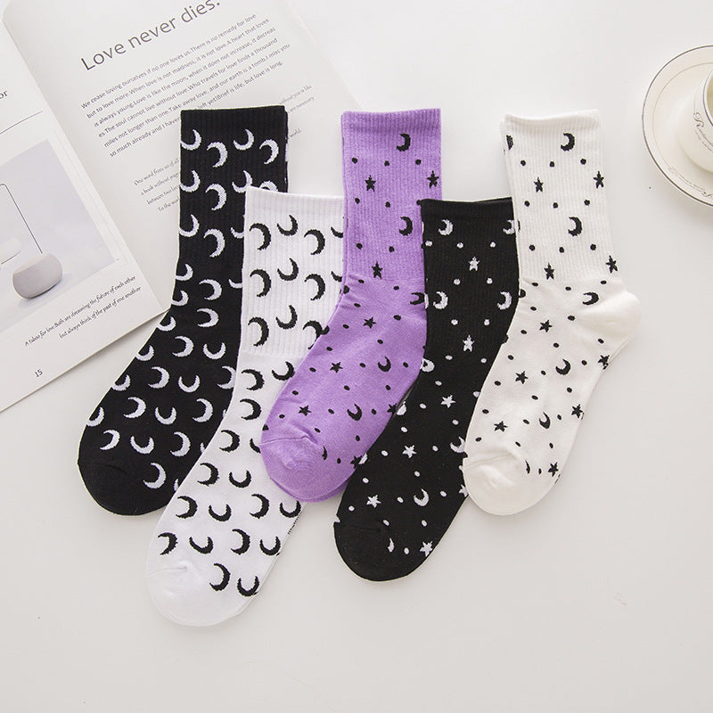 Women's Star Moon Stockings
