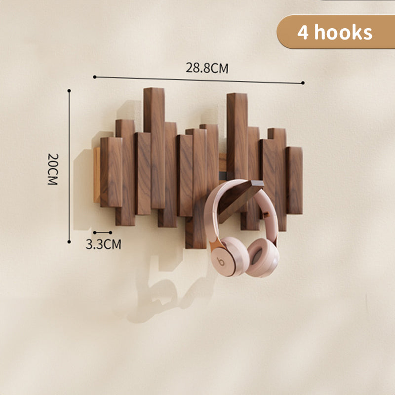 Coat Racks Wall Hanging Wall Entry Door Porch Hanging Scarf Coat Rack Perforated Solid Wood Creative Piano Keys Clothes Hook V.I.P Digital Presence