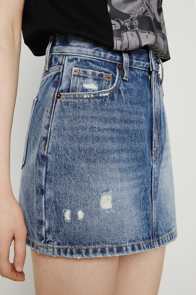 80'S Vintage Mini Skirt HJ168