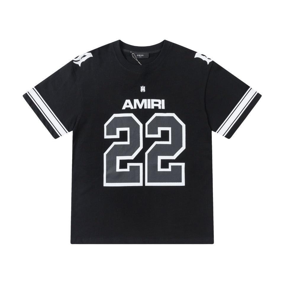 Amiri 22 Black T-Shirt Without Collar Banlieue91