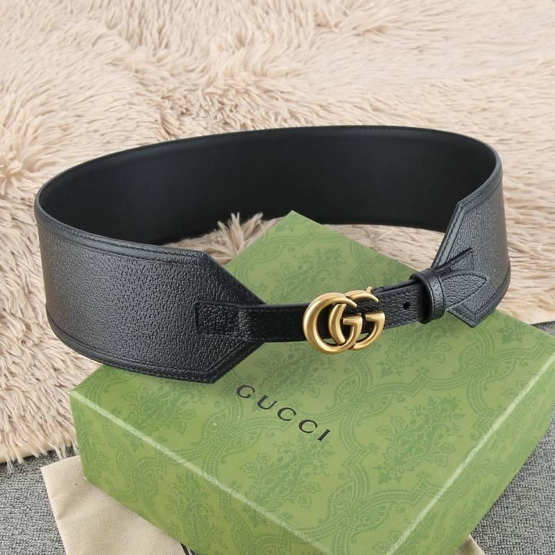 Gucci GG-buckle canvas Women belt 'Black' Banlieue91