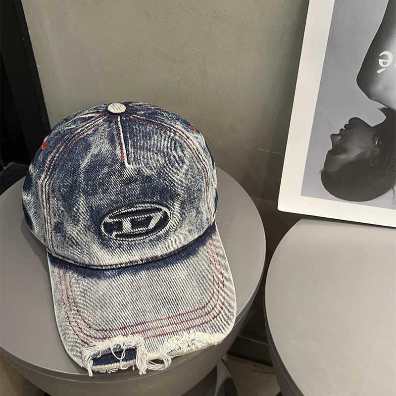 DIESEL Aged Effect Baseball Cap with Adjustable Closure