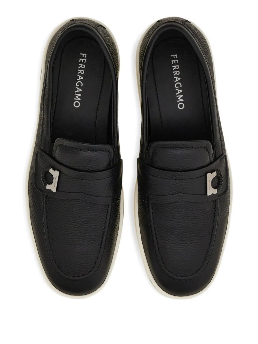Ferragamo Men's Leather Moccasin Loafers Banlieue91