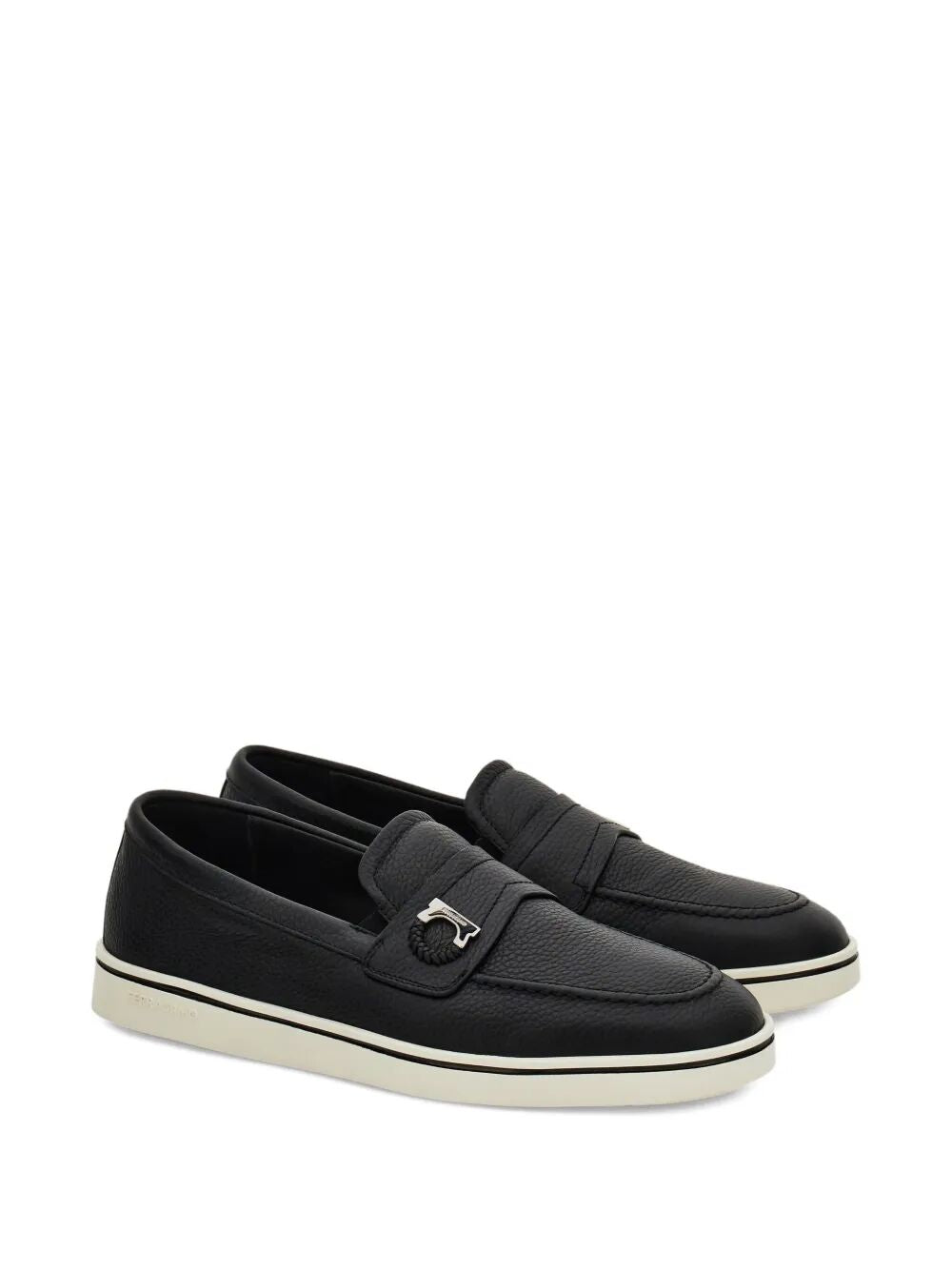 Ferragamo Men's Leather Moccasin Loafers Banlieue91