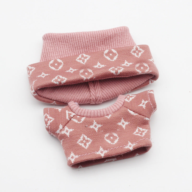 17cm Labubu First and Second Generation Blind Box 10cm Cotton Crying Doll Clothes Knitted Printed Hat V.I.P Digital Presence