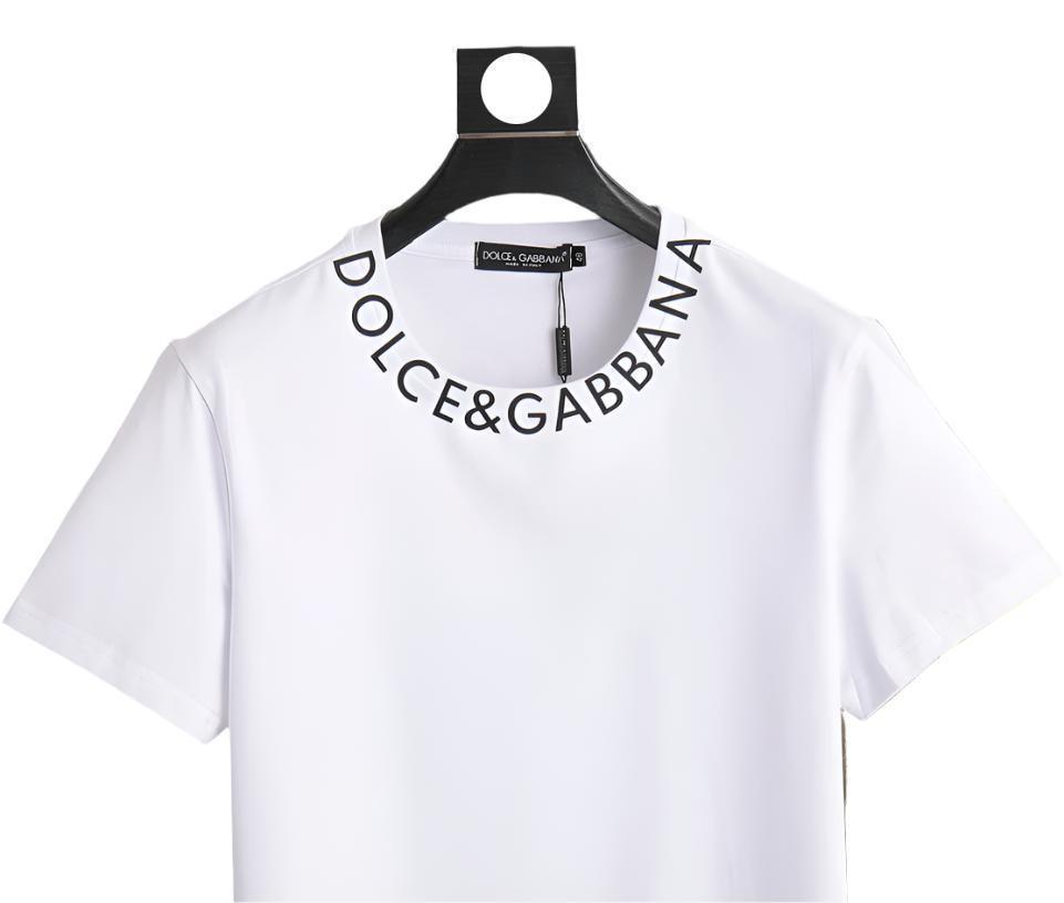 Dolce & Gabbana T-Shirt Without Collar 'White & Black' Banlieue91