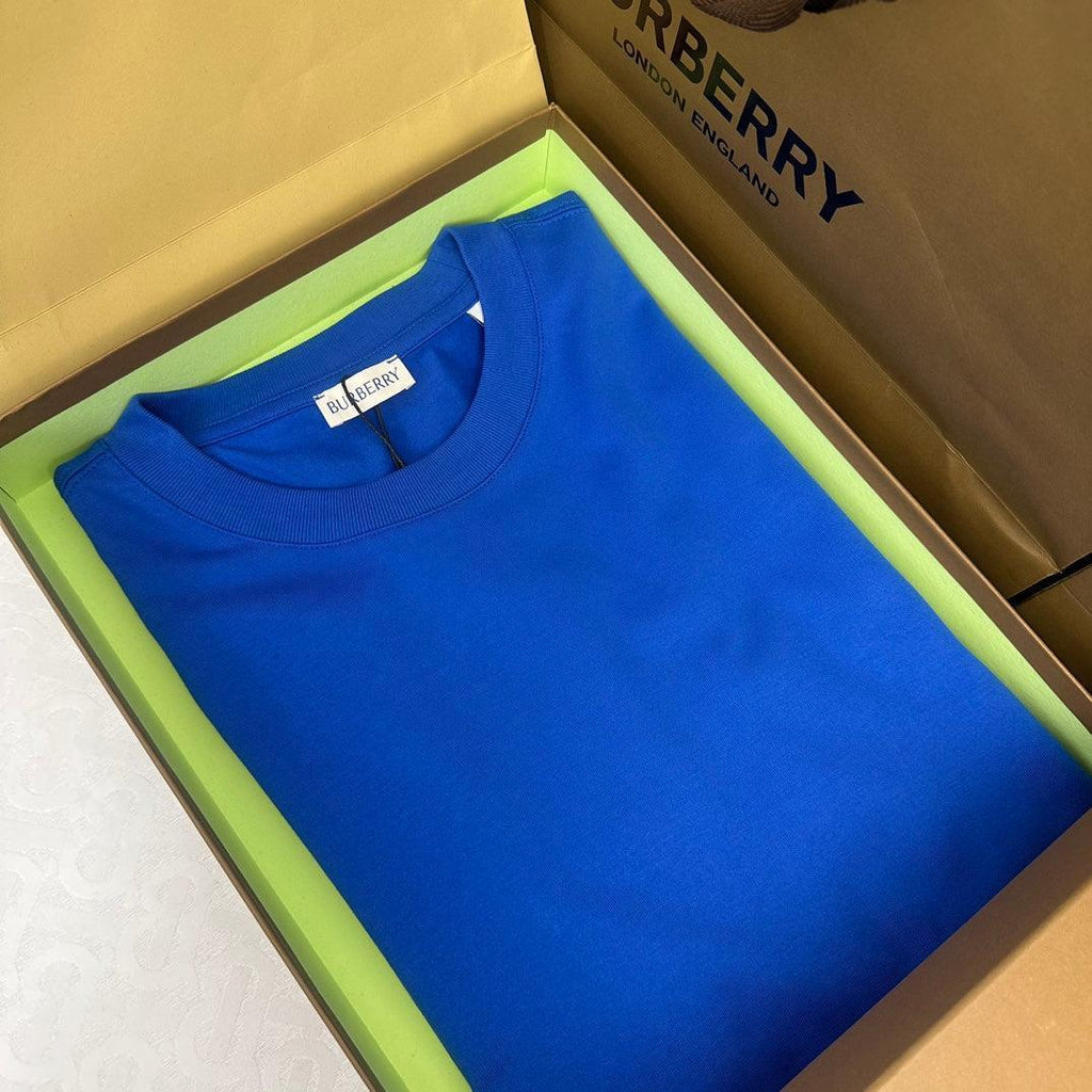 Burberry Blue T-Shirt Without Collar Banlieue91