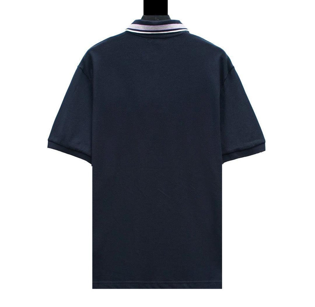 Gucci Blue T-shirt with a collar Banlieue91