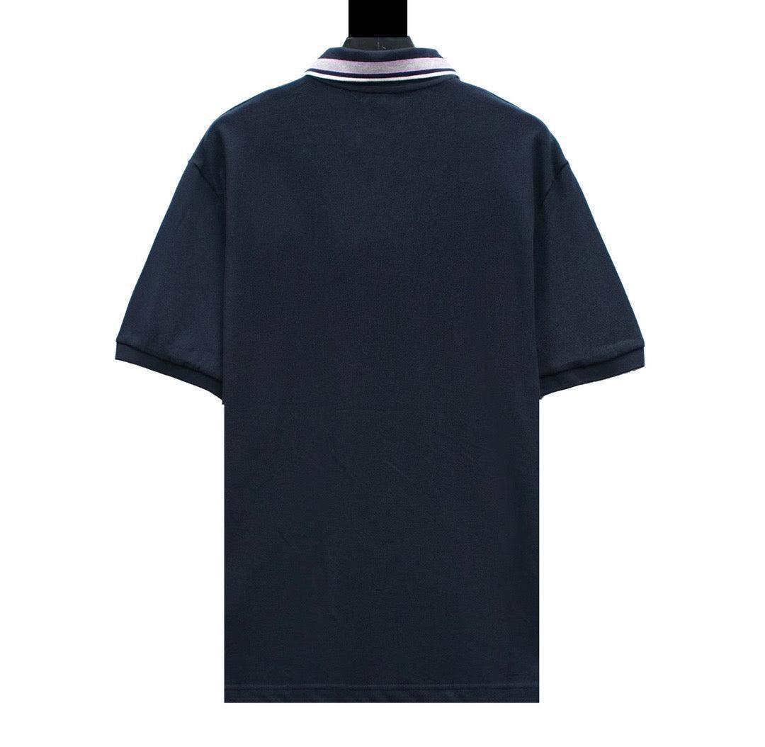 Gucci Blue T-shirt with a collar Banlieue91