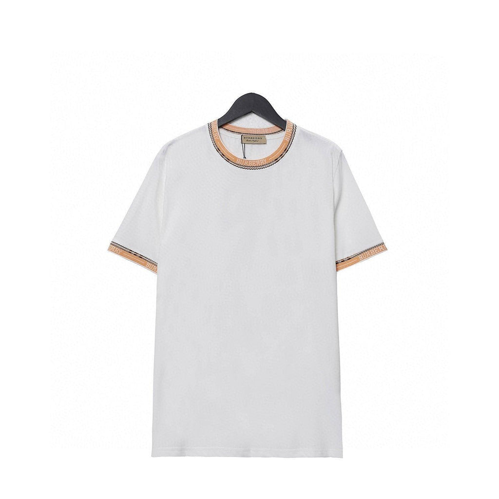 Burberry T-Shirt Without Collar 'White & Beige' Banlieue91