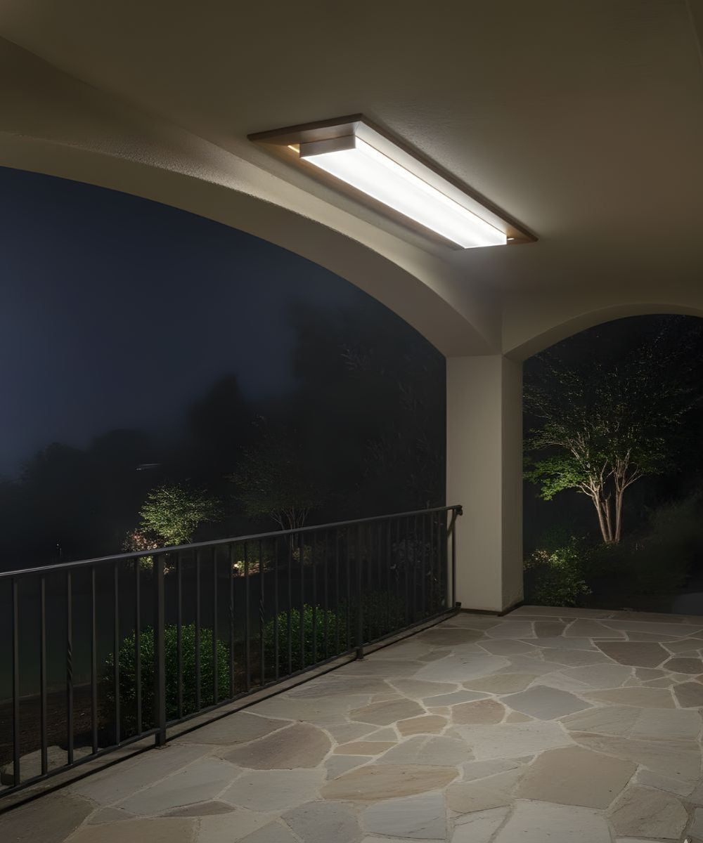 49"W Prismatic Wraparound 1-Light Integrated LED Light LightStrip Ceiling Light Fixture by RP Lighting LampsUSA