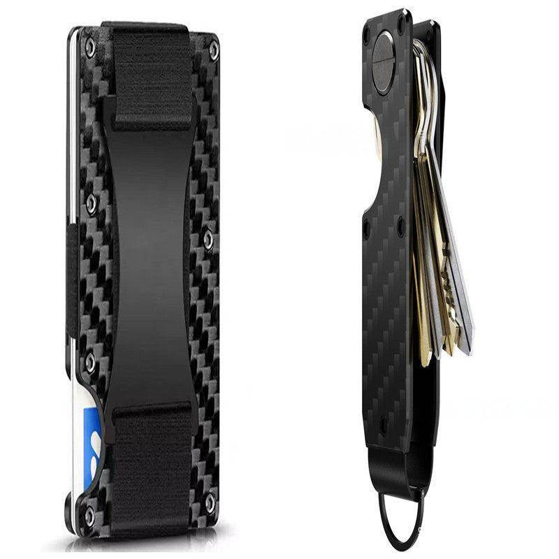 Carbon Fiber Wallet - RFID Blocking Metal Card Holder SmartPursue™