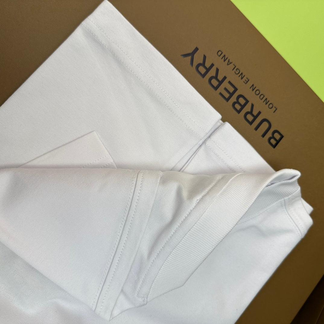 Burberry White T-Shirt Without Collar Banlieue91