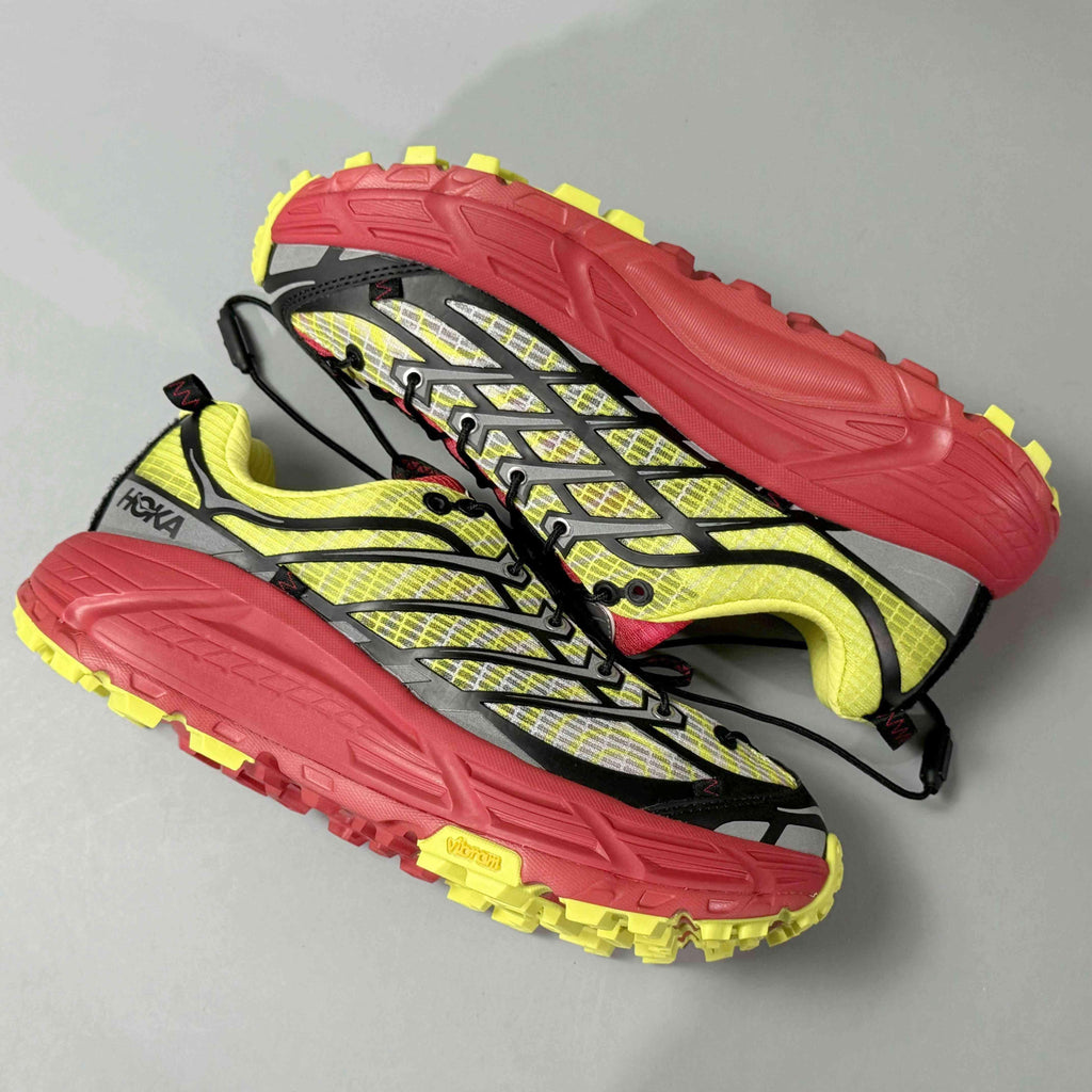 Nicole McLaughlin × Hoka Mafate Three 2 "Red/Neon Green Banlieue91