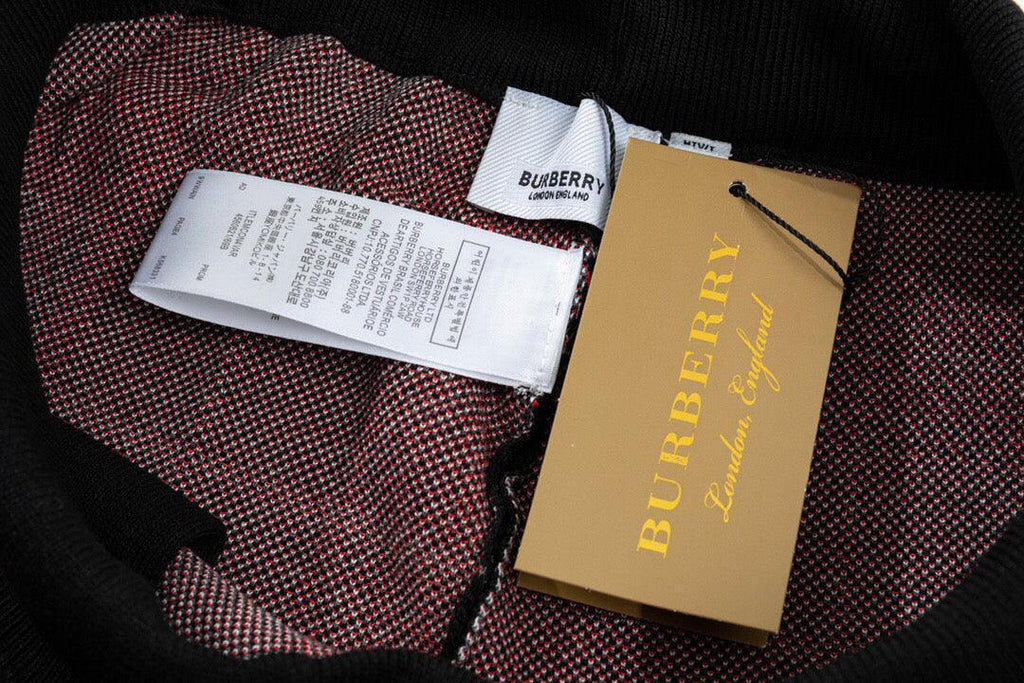 Burberry Men's Striped Cotton Knit Basketball Shorts 'Black/Red' Banlieue91