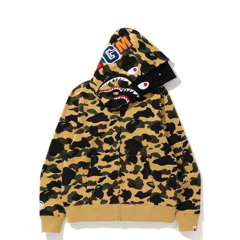 BAPE 1st Camo Shark Full Zip Hoodie (FW21) Yellow Banlieue91