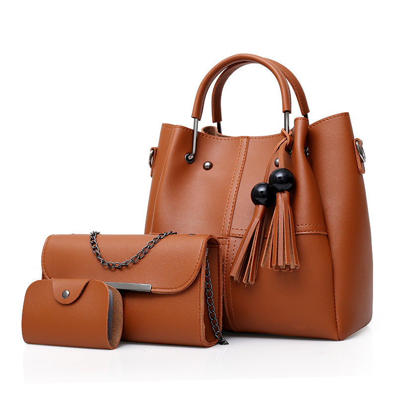3-Piece Tassel Mother-Daughter Bag Set Pi-Mart
