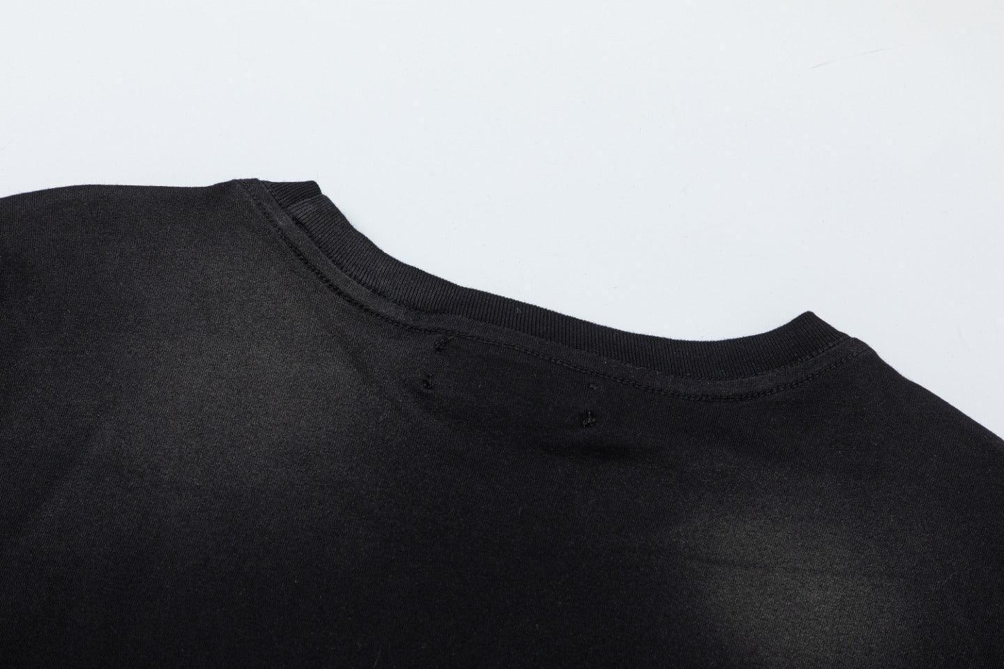 Amiri Lion Black T-Shirt Without Collar Banlieue91