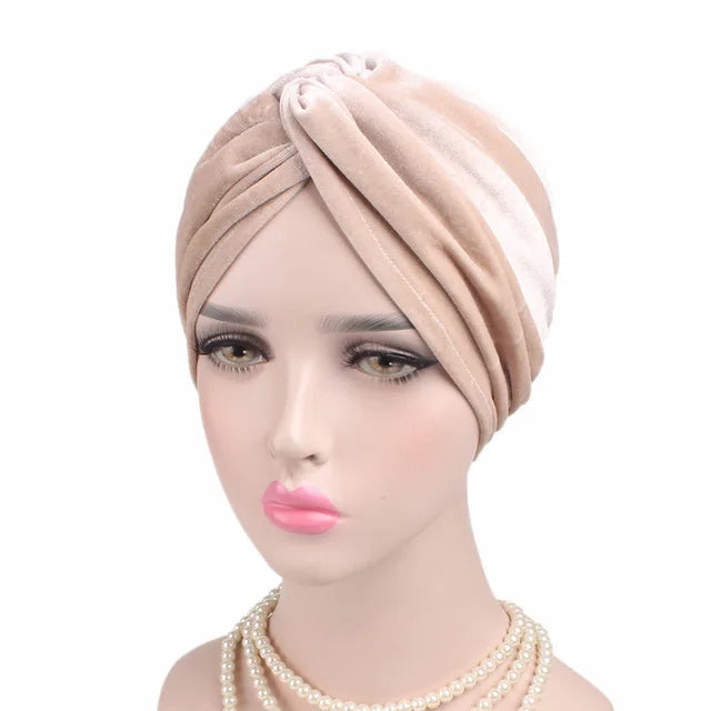 Women Velvet Turban Hat Headband Muslim Hijab Caps Female Soft Bandana Headband Hijabs Head Wrap Hair Accessories Supplies V.I.P Digital Presence