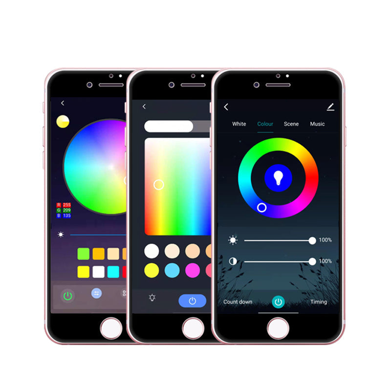 WiFi Smart Bulb Alexa Voice Control RGBCW Dimming Color A19 Bulb Graffiti Smart Life