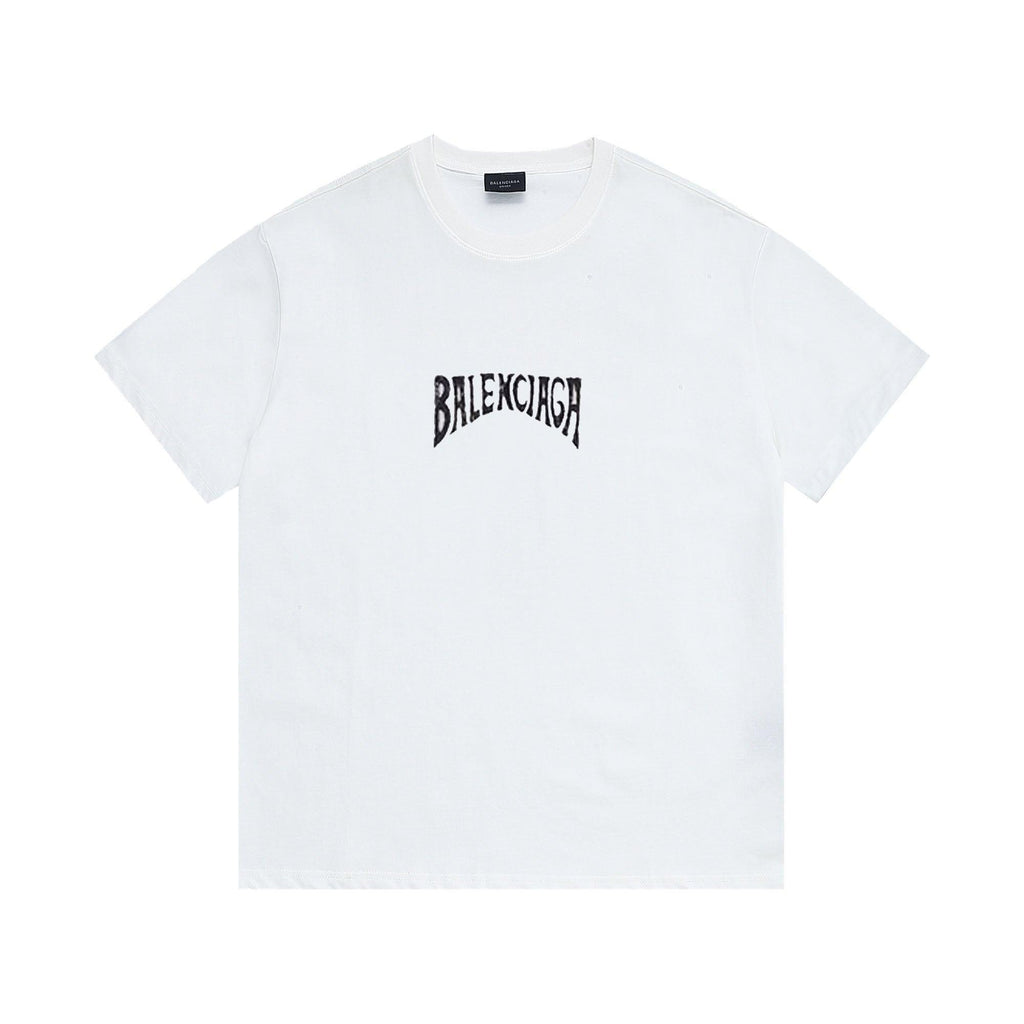 Balenciaga White T-Shirt Without Collar Banlieue91