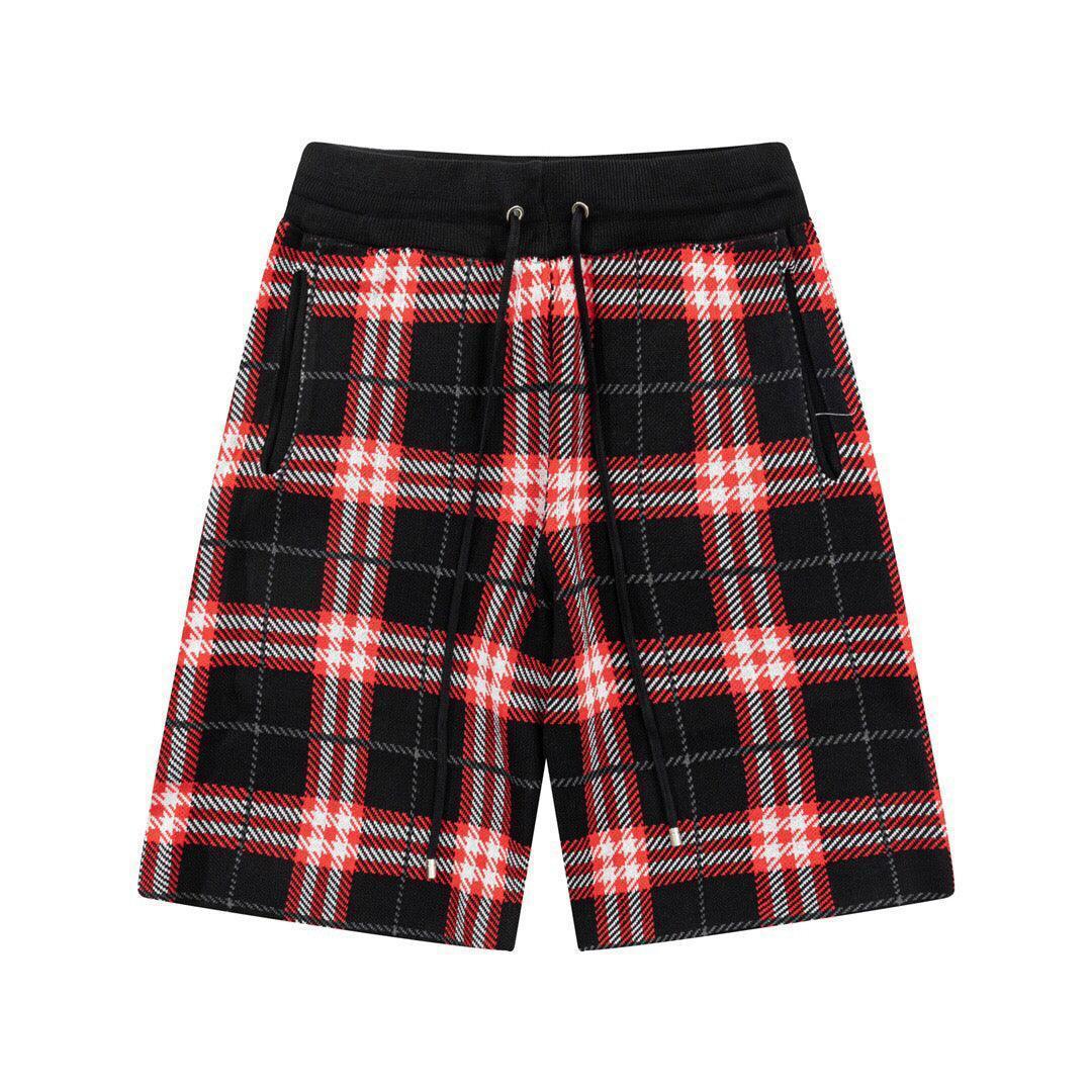 Burberry Men's Striped Cotton Knit Basketball Shorts 'Black/Red' Banlieue91