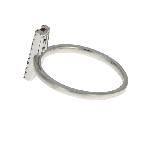 .30ct Ruby Diamond Ring 14KT White Gold Bids.com