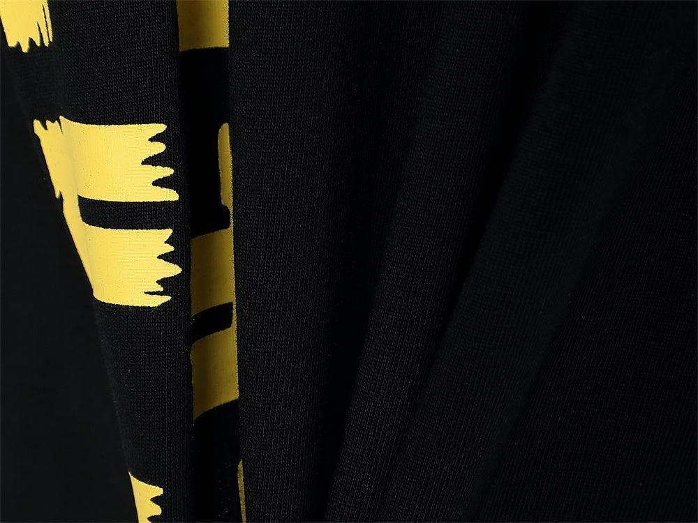 Fendi T-Shirt without Collar 'Black-Yellow' Banlieue91