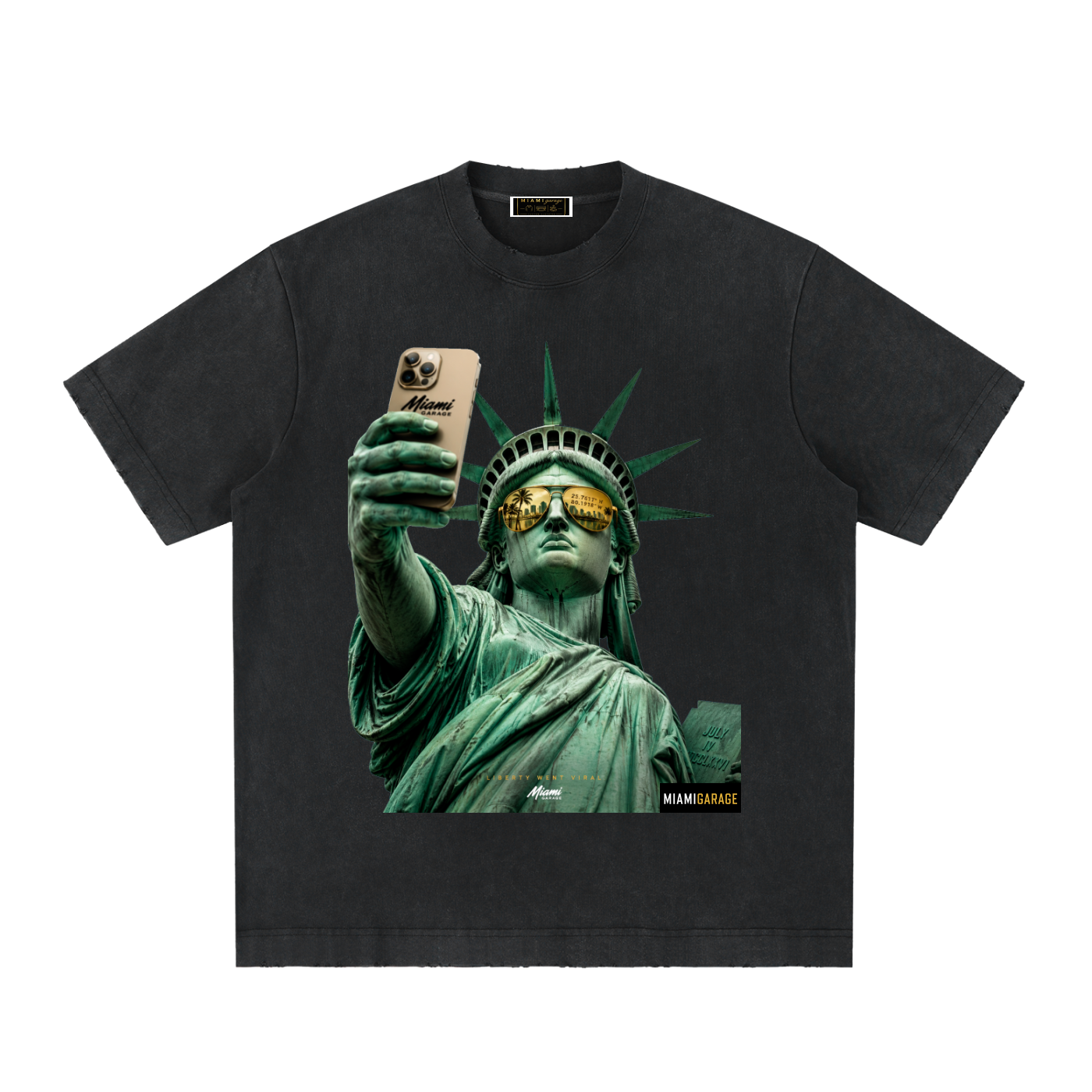 Heavyweight Vintage Washed Frayed T-Shirt