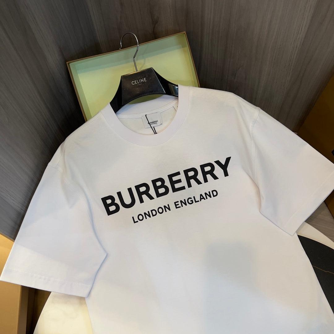 Burberry T-Shirt Without Collar 'White & Black' Banlieue91