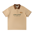 Contrast Collar Raglan Polo Shirt