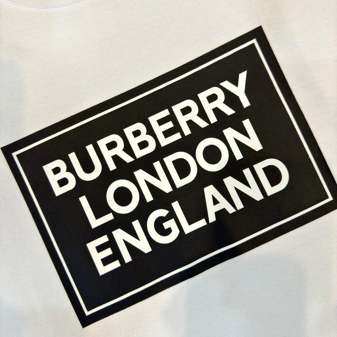 Burberry White T-Shirt Without Collar Banlieue91