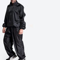 Men's Black Sweating Plus Size Exercise Suit