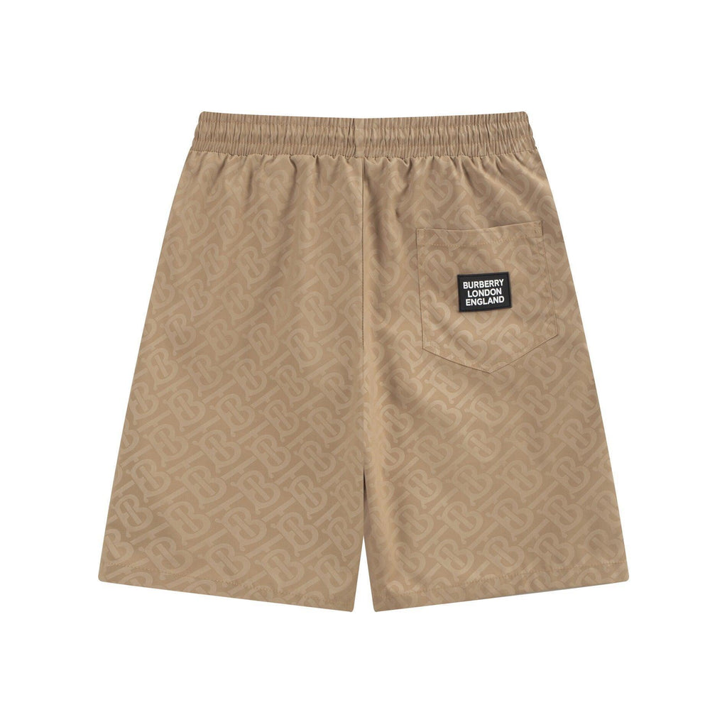 Burberry Men's Striped Cotton Knit Basketball Shorts 'Beige' Banlieue91