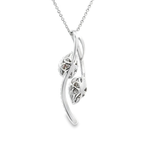 .50ct Diamond Fashion Pendants 10KT White Gold Bids.com