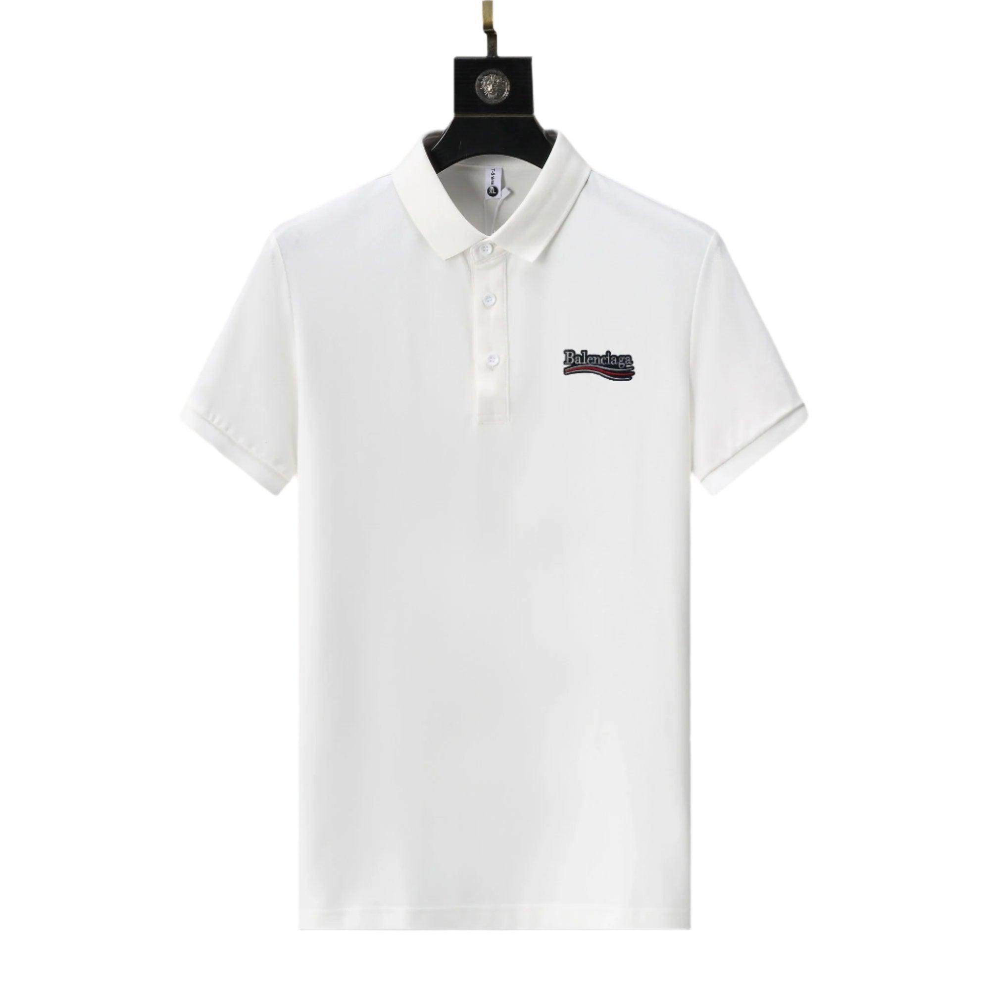 Balenciaga White T-Shirt With Collar Banlieue91