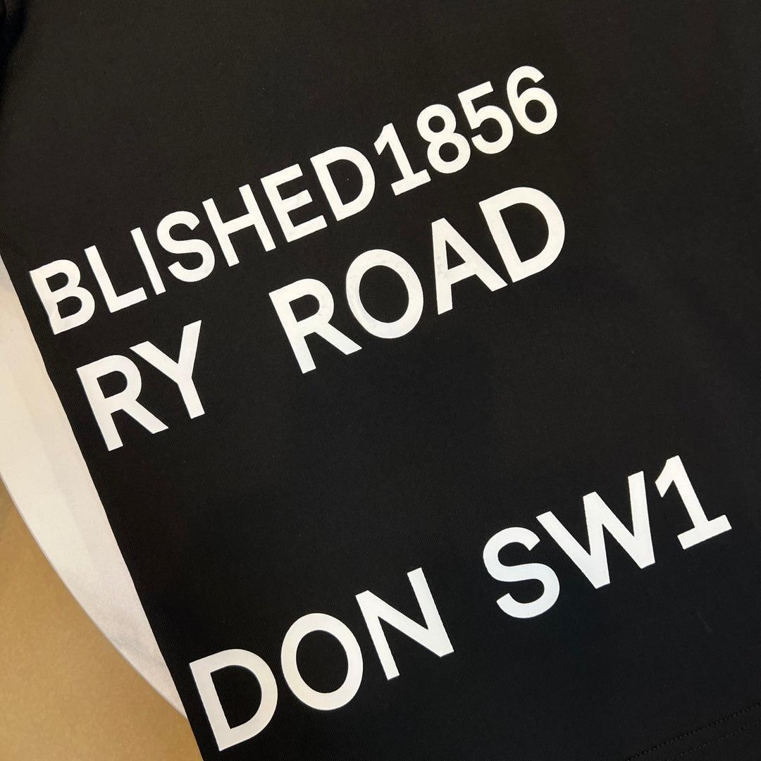 Burberry Black T-Shirt Without Collar Banlieue91