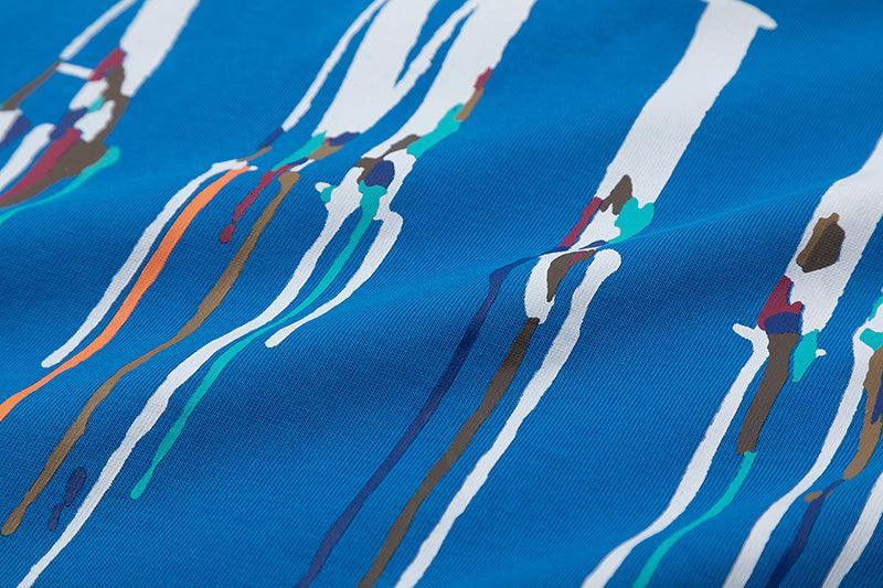 Amiri Blue T-Shirt Without Collar Banlieue91