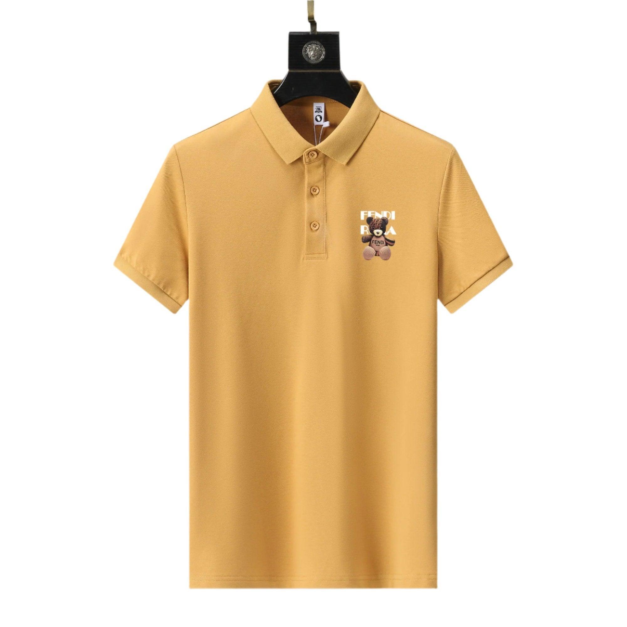 Fendi Yellow T-Shirt with Collar Banlieue91