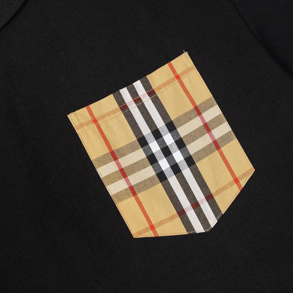 Burberry T-Shirt Without Collar 'Black & Beige' Banlieue91