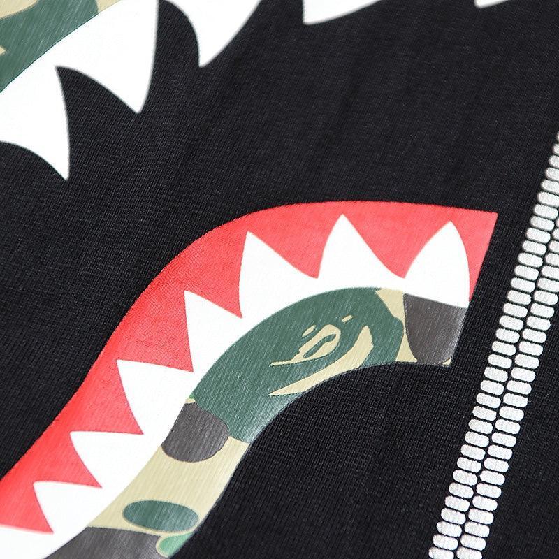 BATHING APE Black T-SHORT SLEEVE TEE 1ST CAMO SHARK TEE Banlieue91