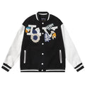LOUIS VUITTON CROCHET FLOWERS VARSITY JACKET - BLACK Banlieue91