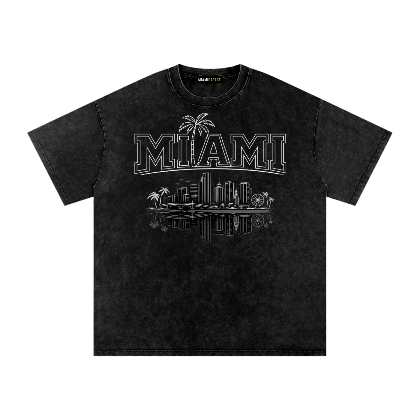 Snow Washed Oversized Cotton T-Shirt ODMPOD