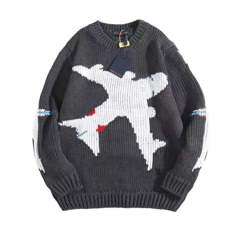 Louis Vuitton × Virgil Abloh Plane Chunky Crewneck Banlieue91